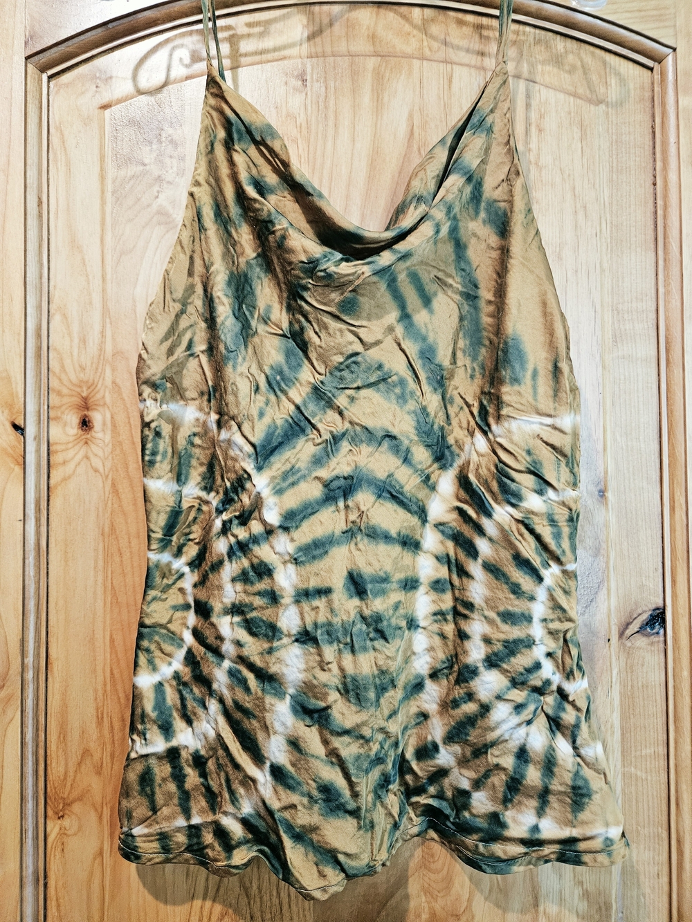 YFB Young Fabulous & Broke Tie Dye Cowl Neck Cami Tank Top Medium